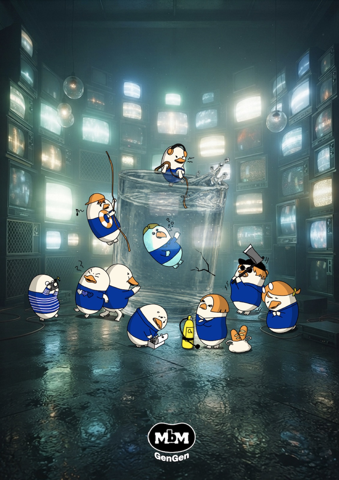 Uzzi characters — GenGen world poster
